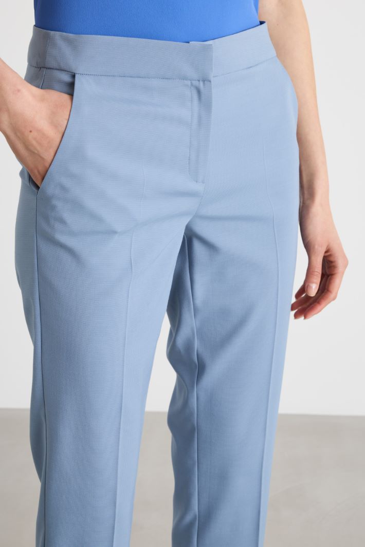 Pantalone slim in faille stretch Intrend - 3