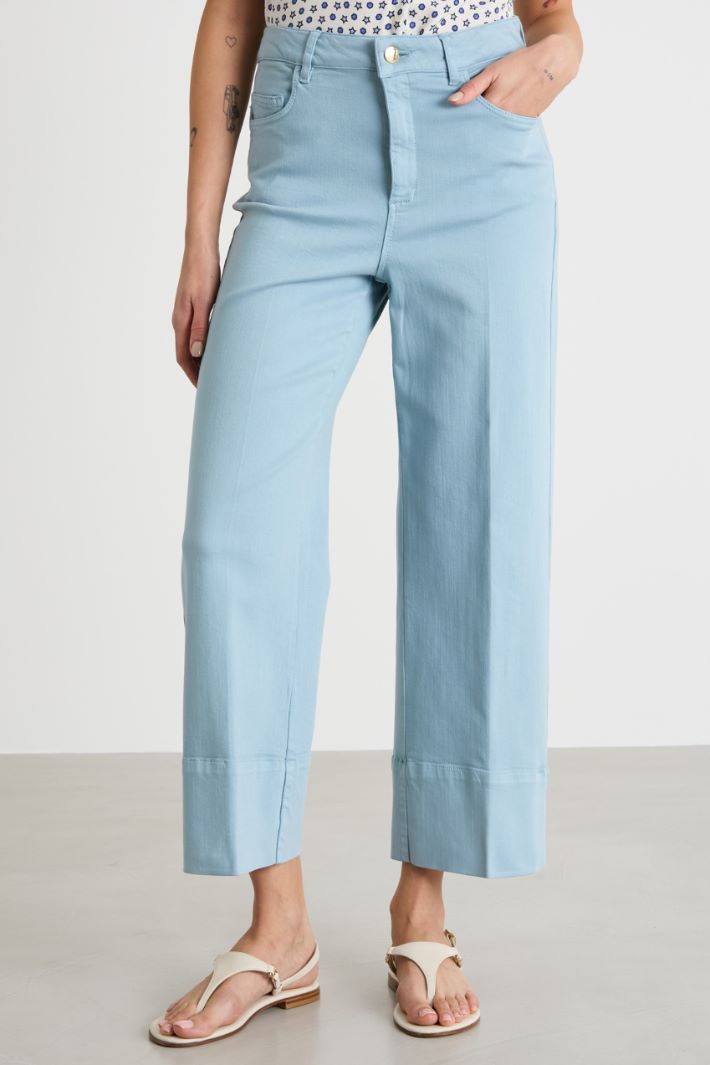 Deep-hem wide-leg trousers Intrend - 2