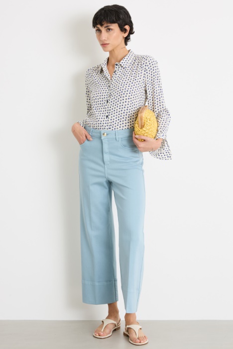 Deep-hem wide-leg trousers Intrend