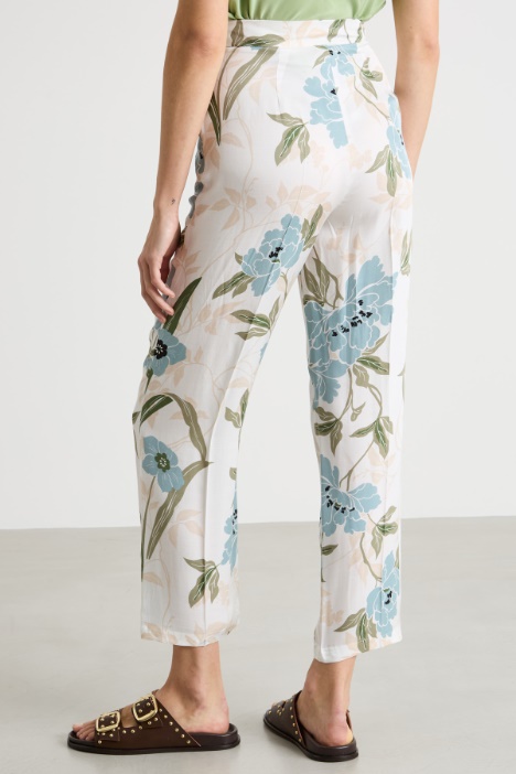 Pantalone a sigaretta con cintura