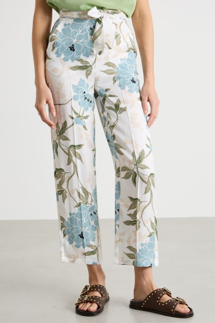 Belted cigarette trousers Intrend - 2