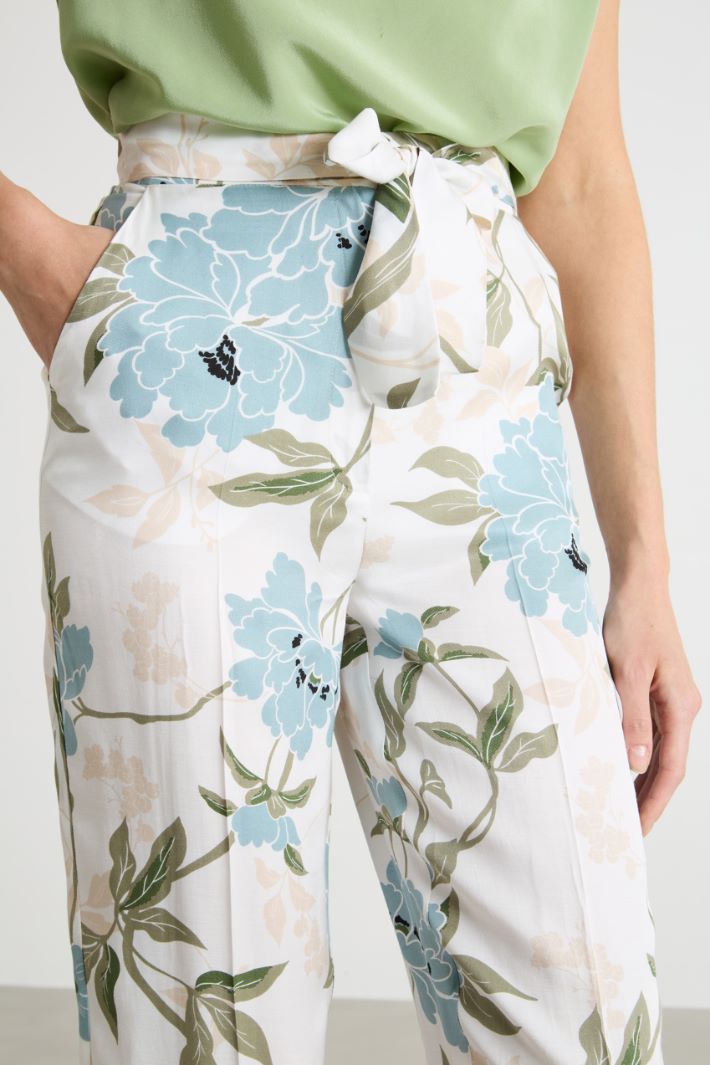 Belted cigarette trousers Intrend - 3