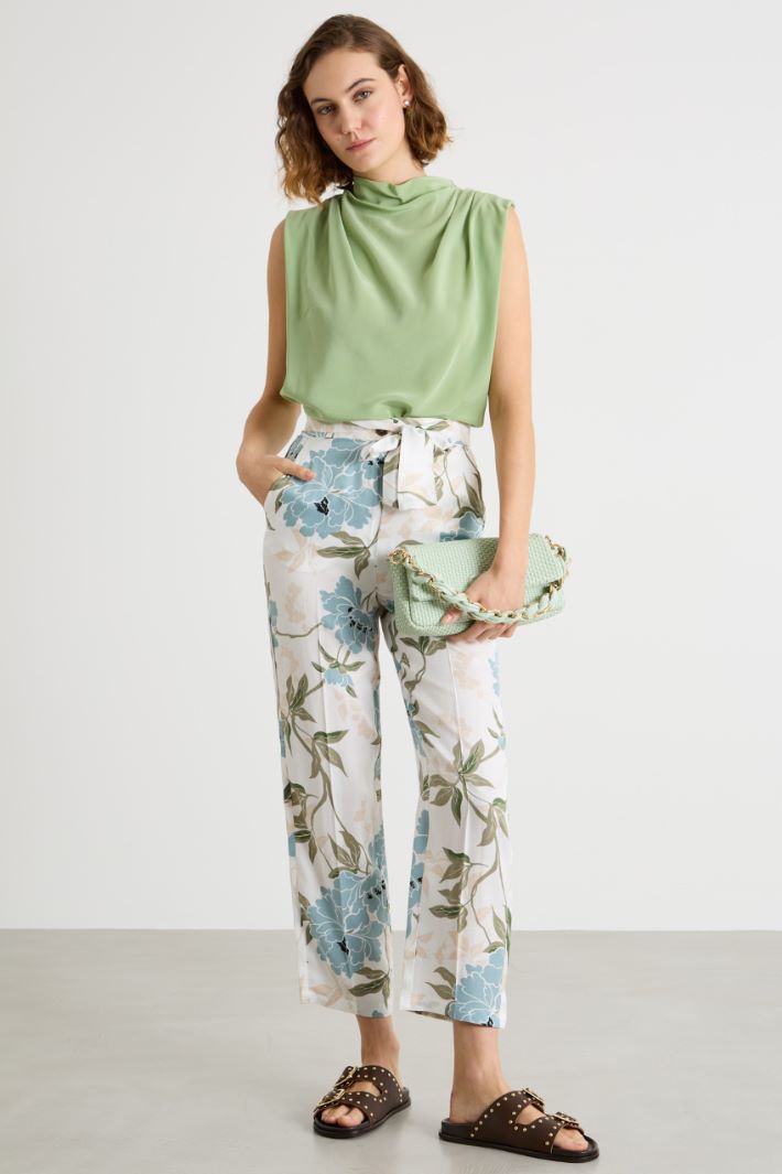 Belted cigarette trousers Intrend