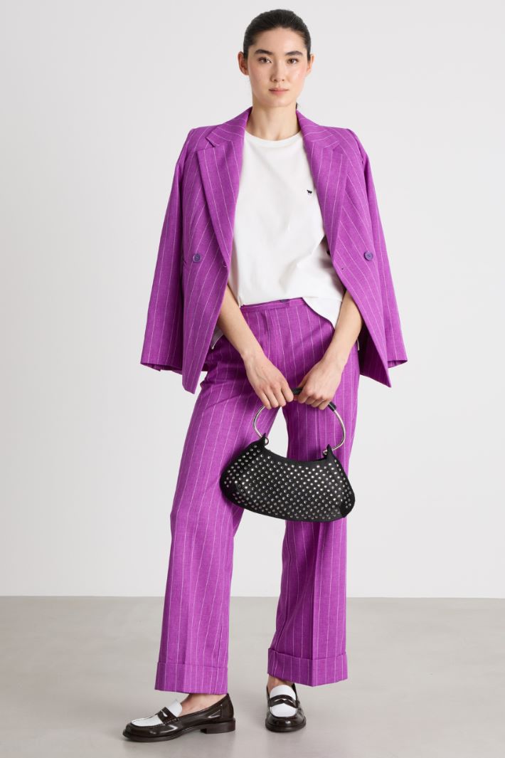 Straight-Leg Turn-Up Trousers Intrend