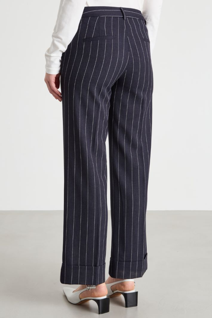 Pantalone dritto con risvolto Intrend - 4