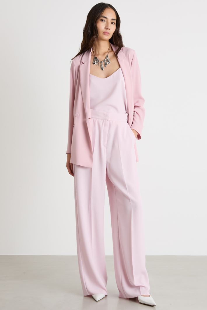 Pantalone ampio in raso opaco Intrend