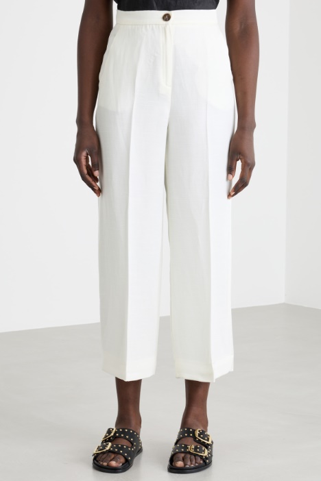 Pantalone ampio in twill