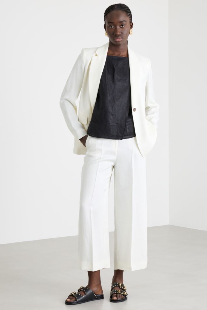 Pantalone ampio in twill Intrend