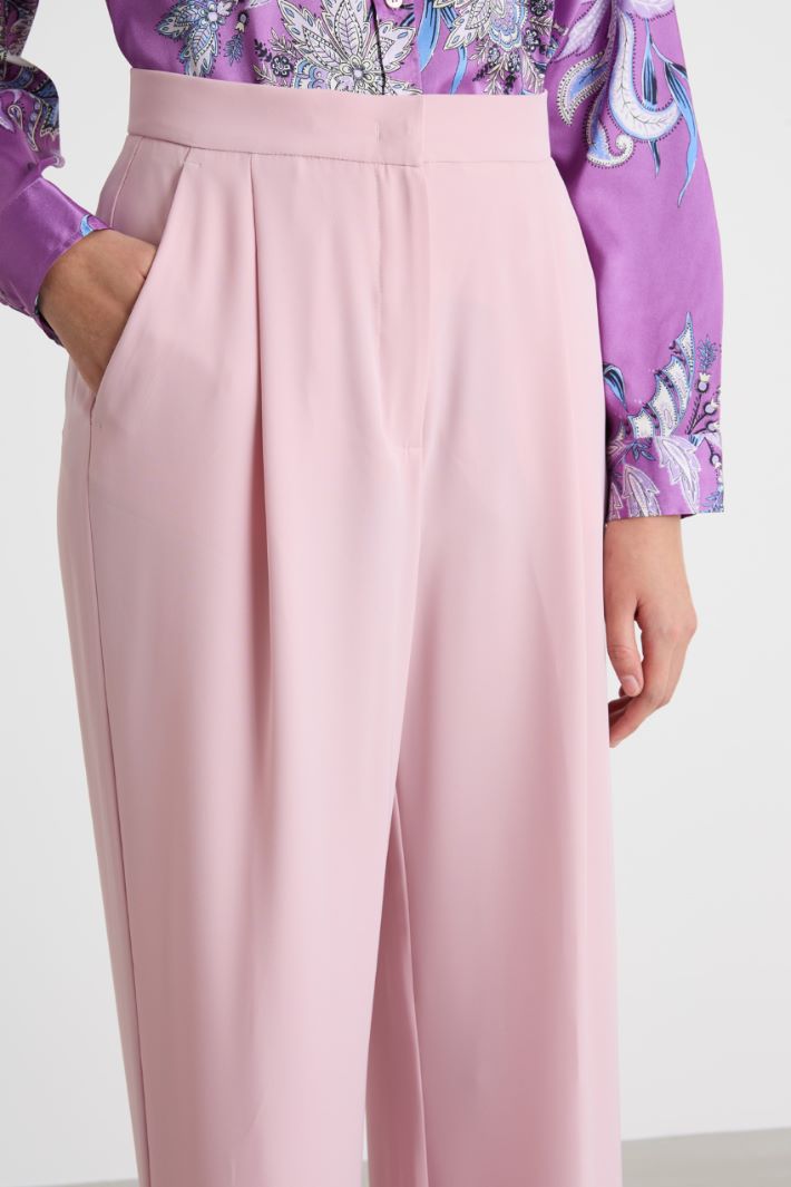 Pleated wide-leg trousers Intrend - 3