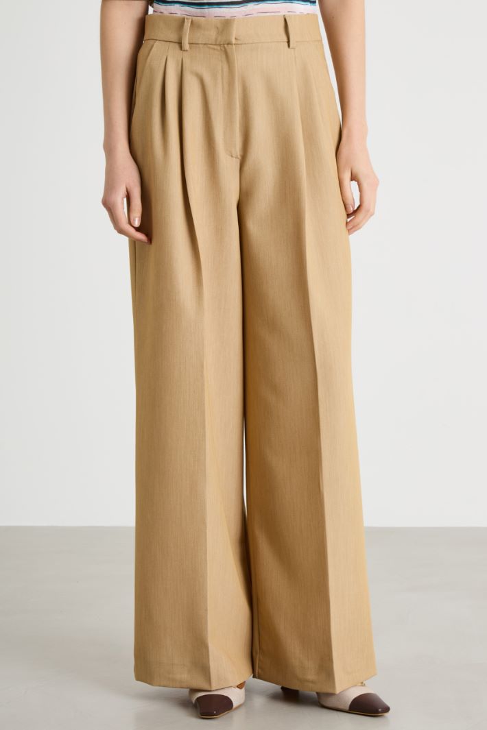 Pantalone ampio con doppia pince Intrend - 2
