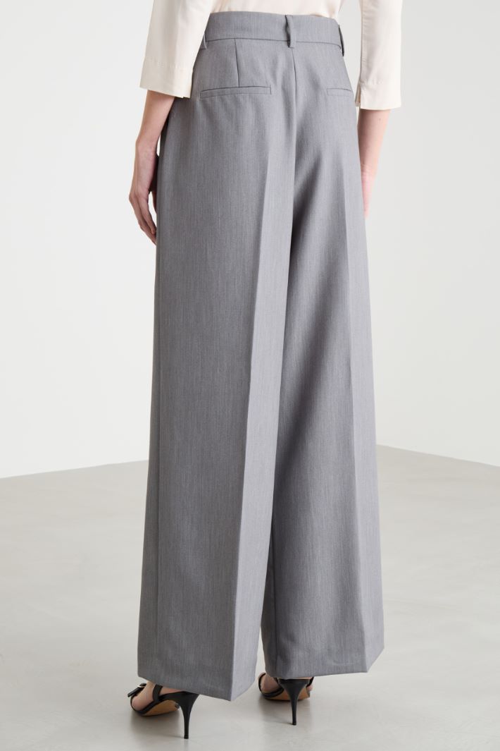 Pantalón ancho con doble pinza Intrend - 4