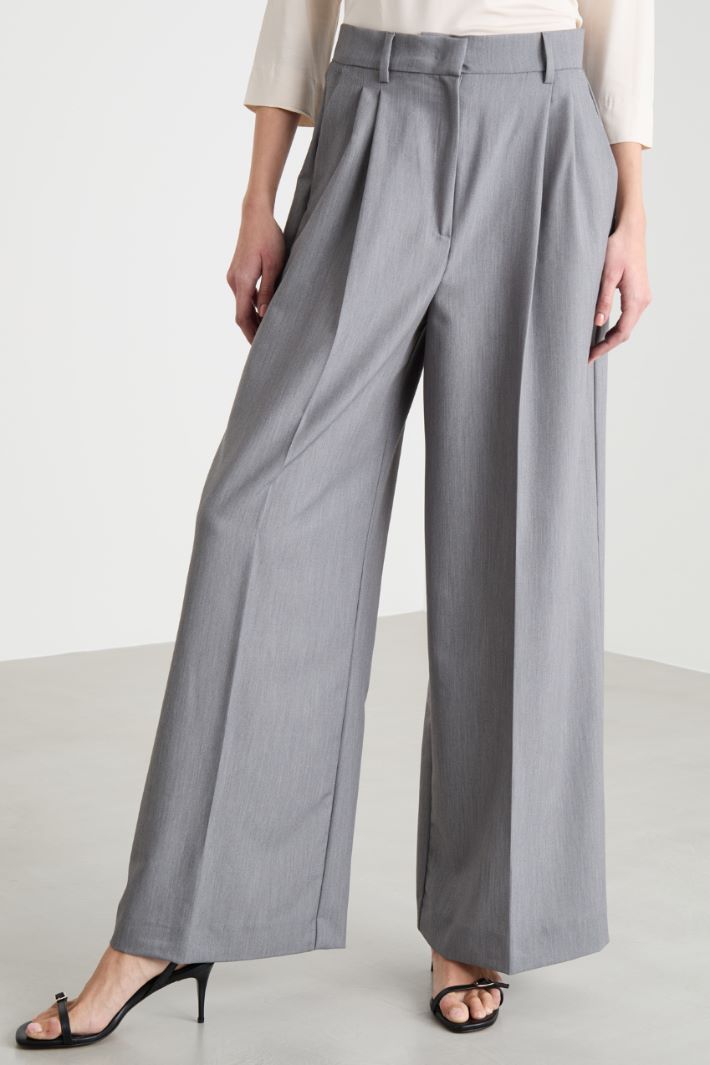 Pantalón ancho con doble pinza Intrend - 2