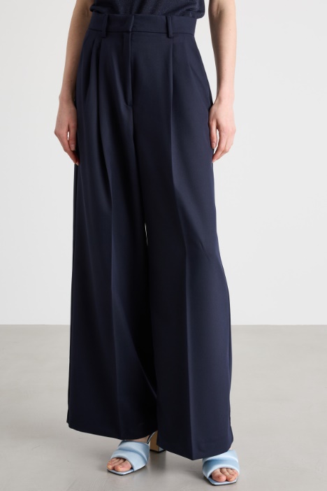 Pantalón ancho con doble pinza