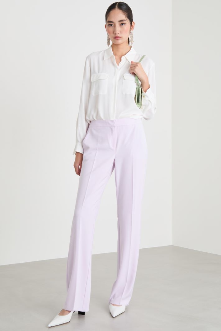 Stretch technical twill trousers Intrend