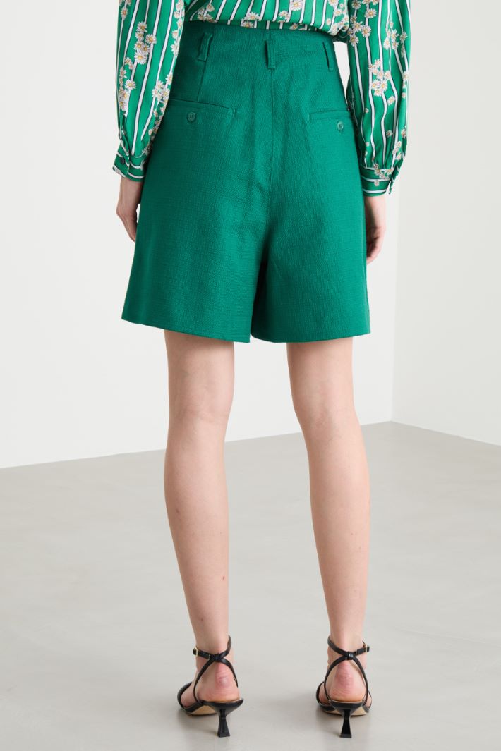 Pleated Bermuda Shorts Intrend - 4