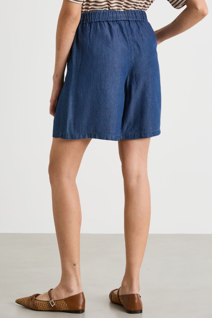 Chambray Bermuda shorts Intrend - 4