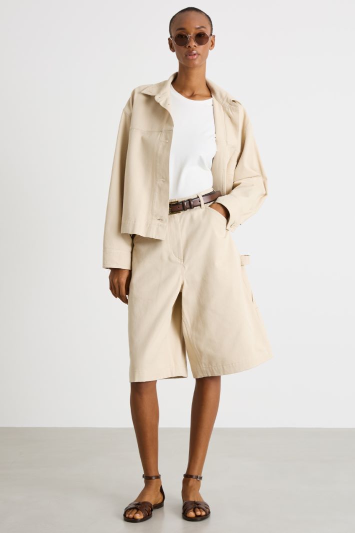 Gabardine Bermuda shorts Intrend