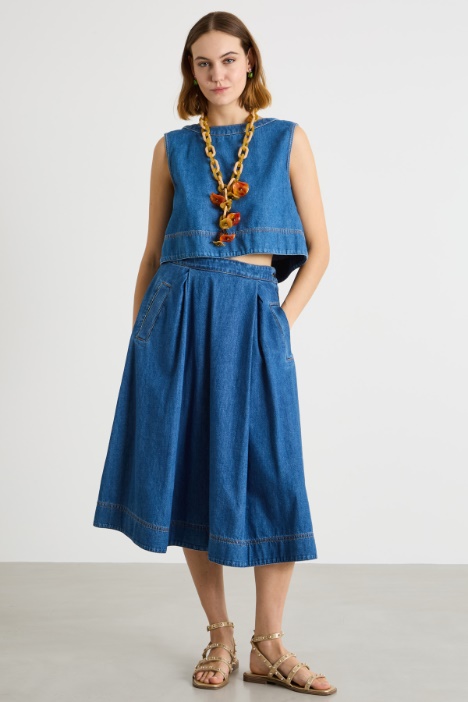 Denim crop top Intrend