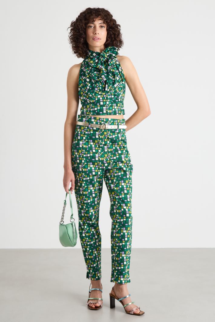 Poplin crop top Intrend