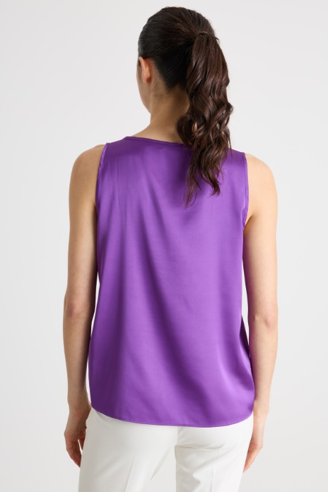 Top in raso leggero stretch