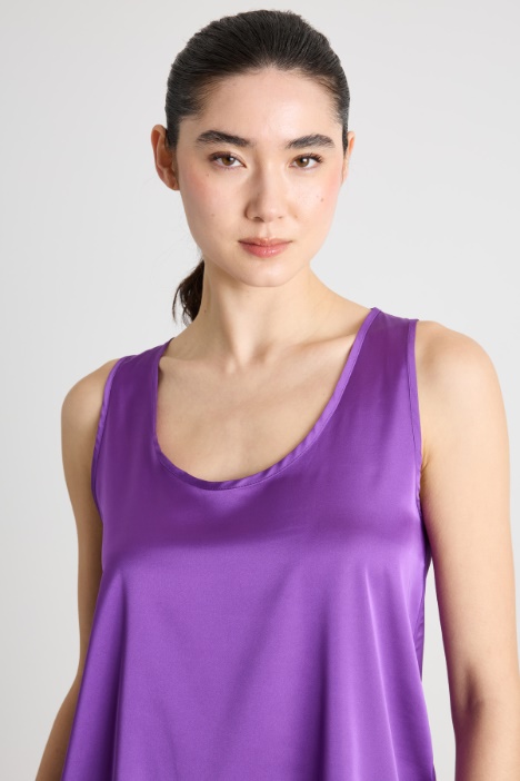 Top in raso leggero stretch