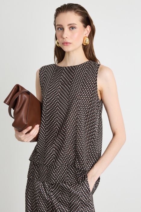 Printed georgette top Intrend