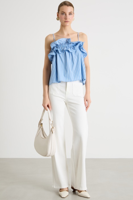 Ruffle-Trim Top Intrend