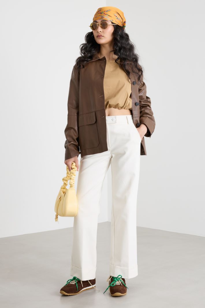 Sleeveless Top with Elasticated Hem Intrend