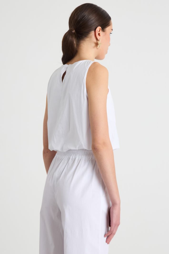 Sleeveless Top with Elasticated Hem Intrend - 4