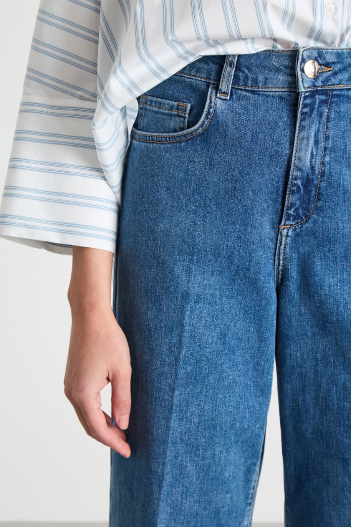 Stretch jeans with top-stitched hem Intrend - 3