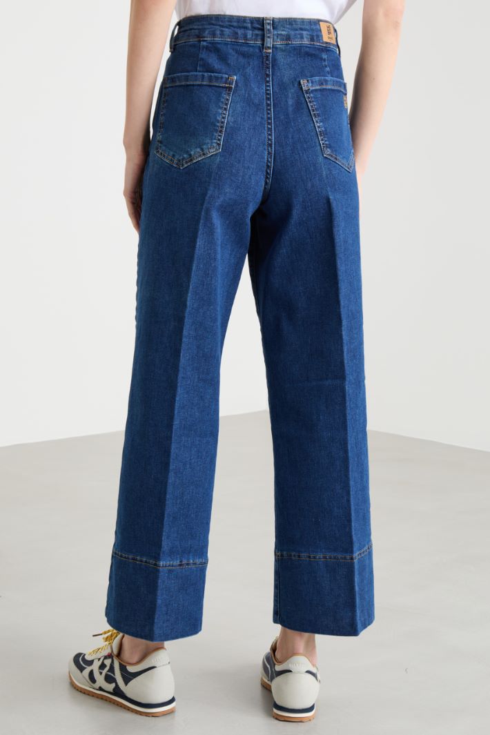 Jeans stretch con orlo impunturato Intrend - 4