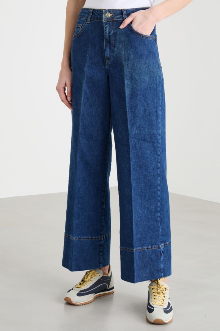 Jeans stretch con orlo impunturato Intrend - 2