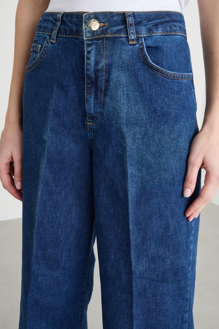 Jeans stretch con orlo impunturato Intrend - 3