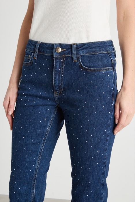 Jeans con strass
