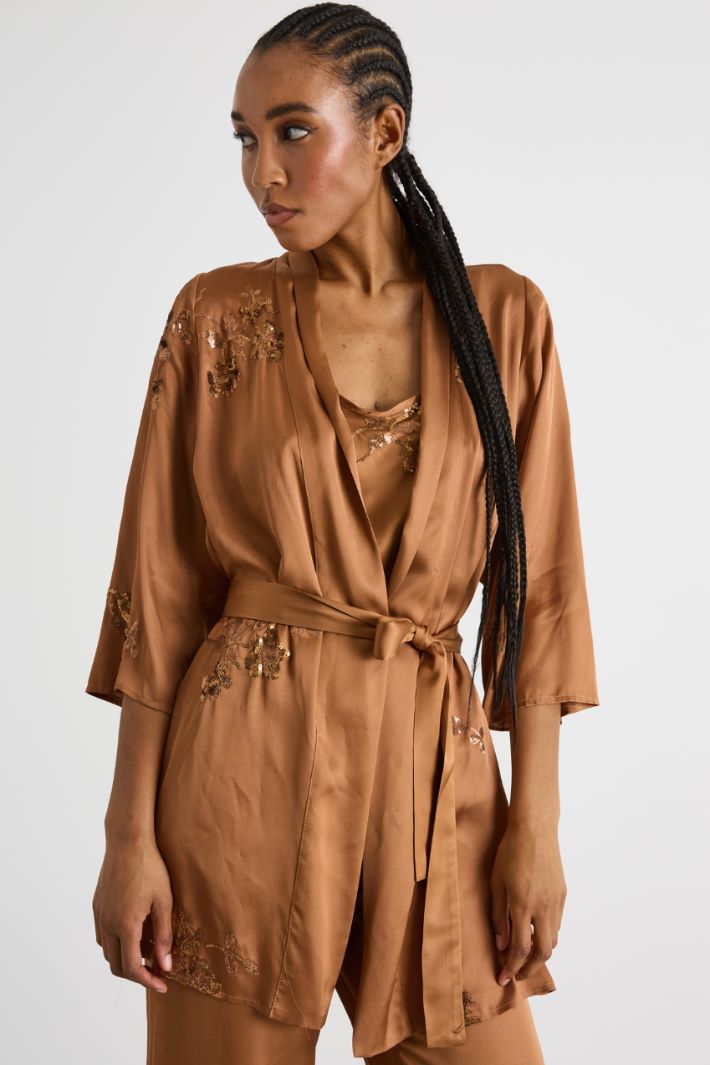 Short sequinned kimono Intrend - 2