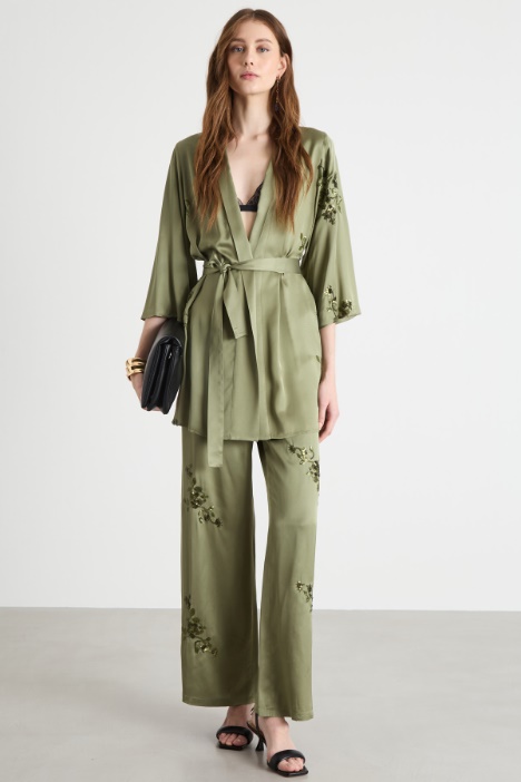 Short sequinned kimono Intrend