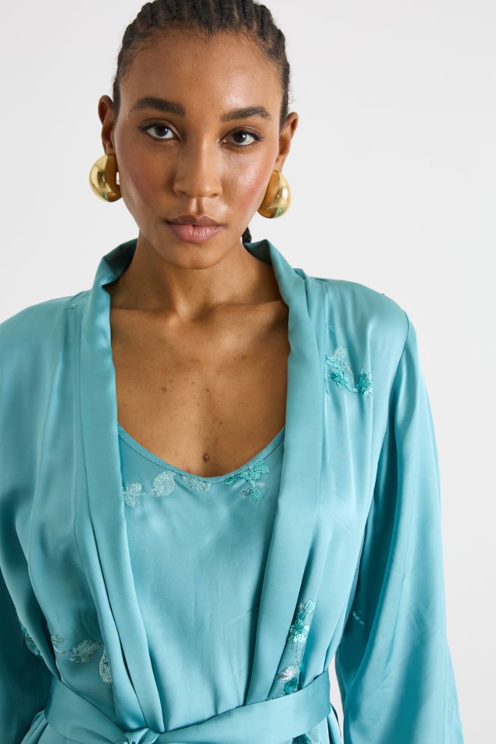 Short sequinned kimono Intrend - 3