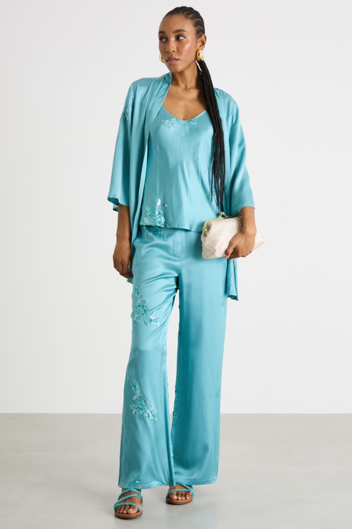 Short sequinned kimono Intrend