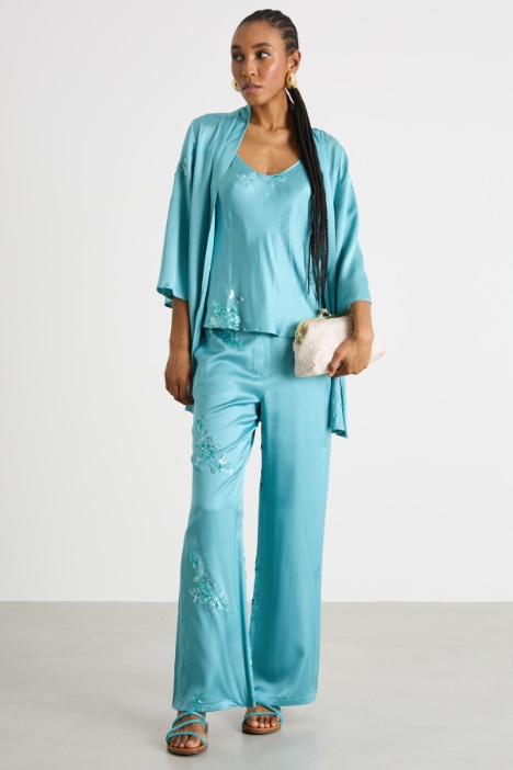 Short sequinned kimono Intrend