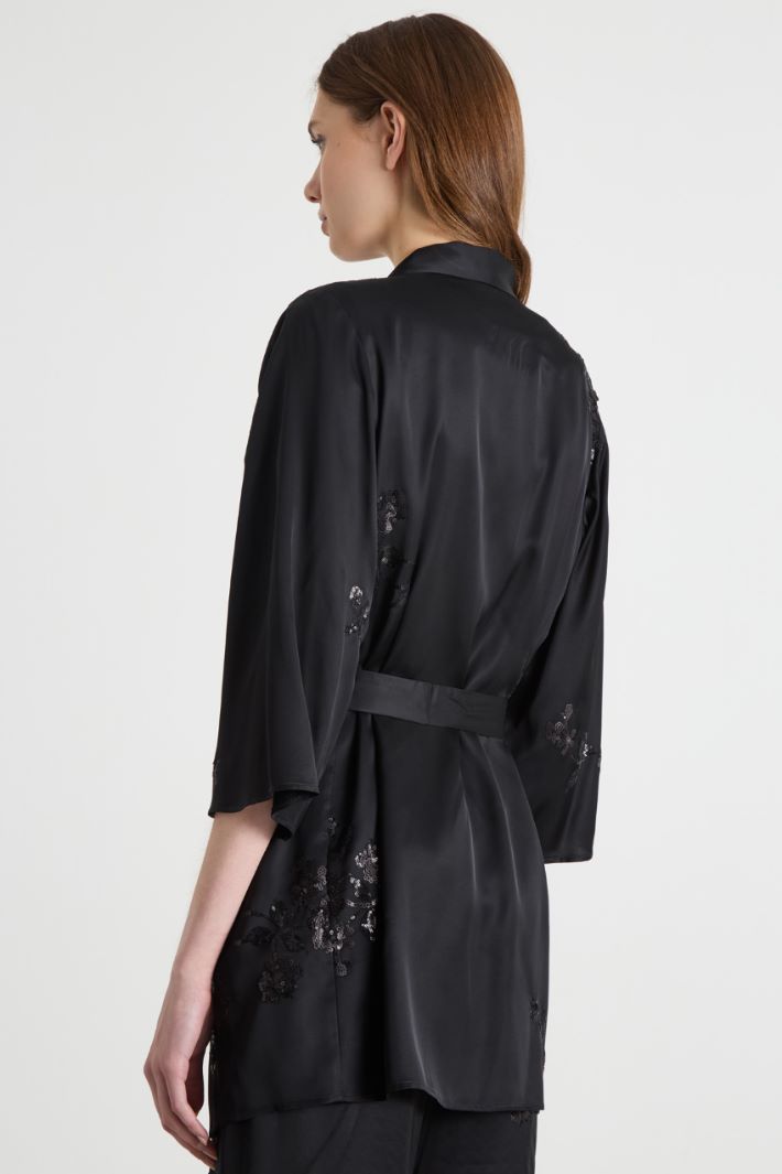 Short sequinned kimono Intrend - 4