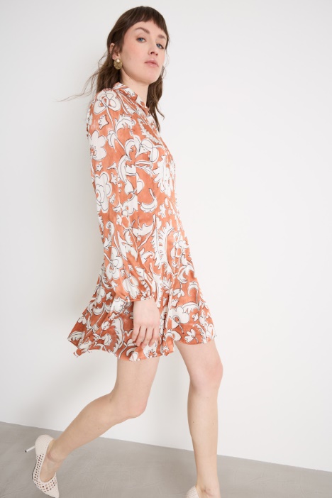 Abito chemisier in creponne