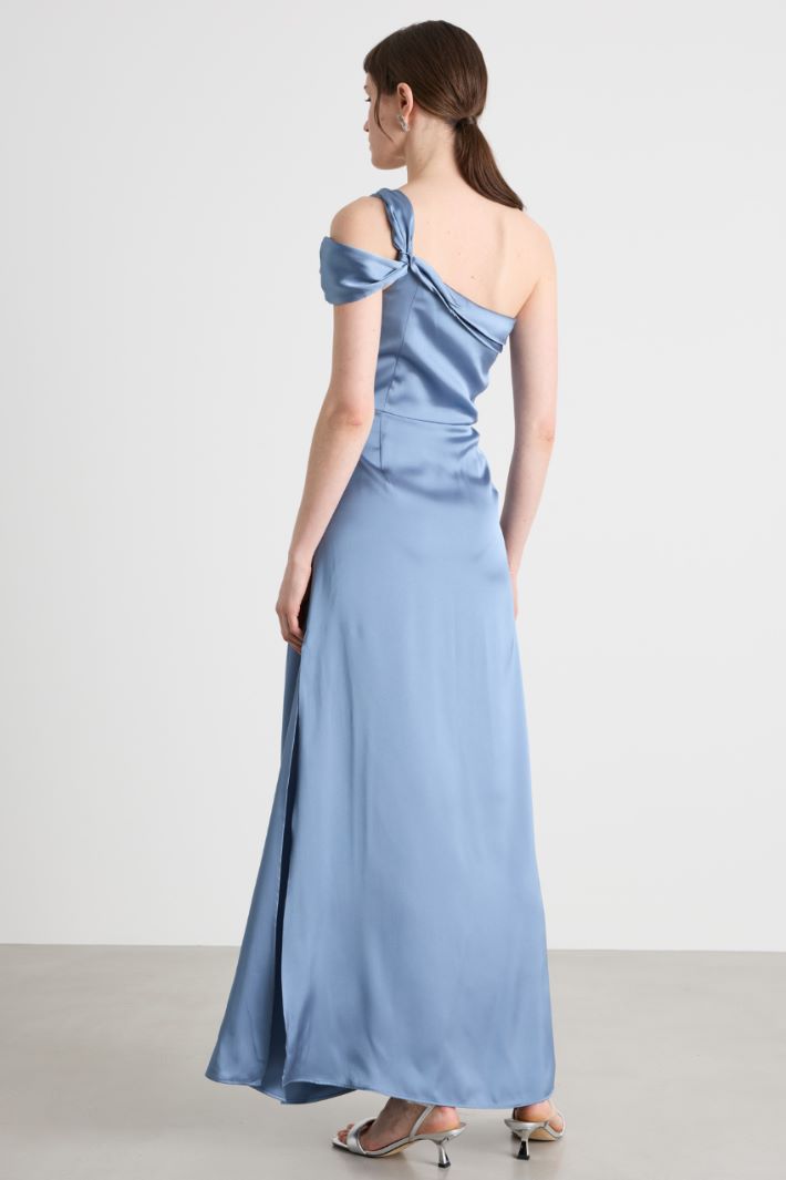 Abito monospalla in raso Intrend - 4