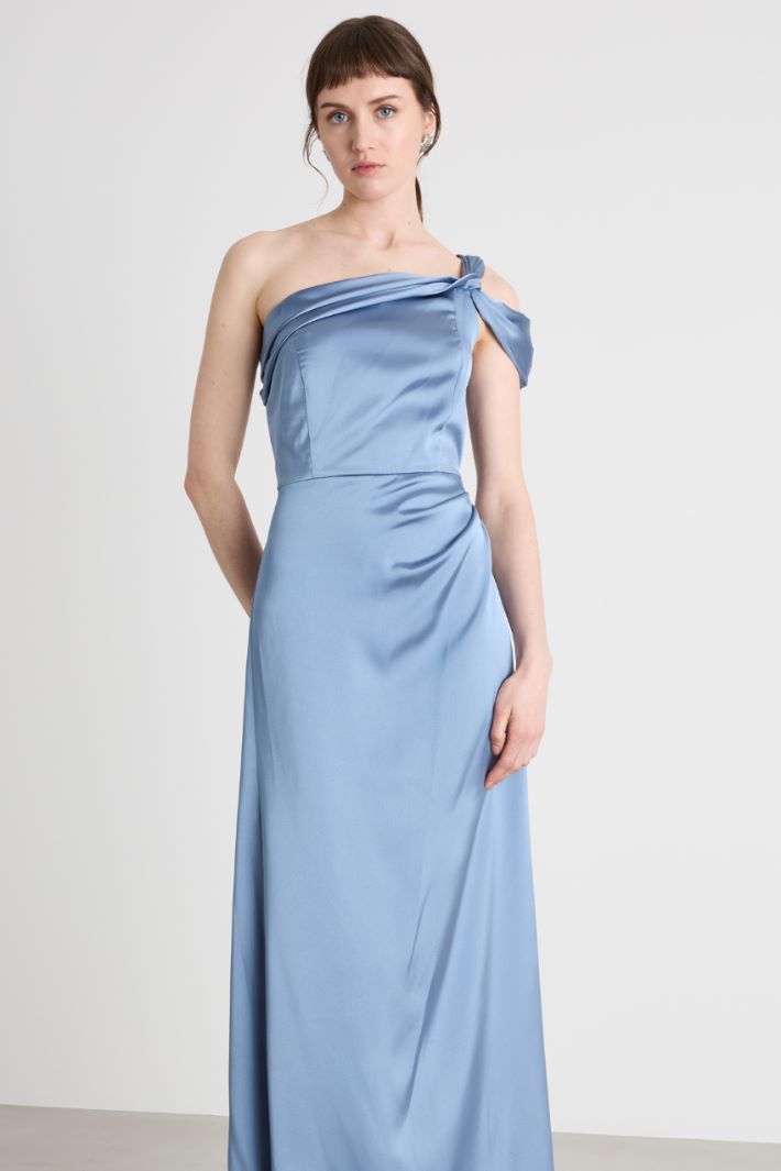 Abito monospalla in raso Intrend - 2