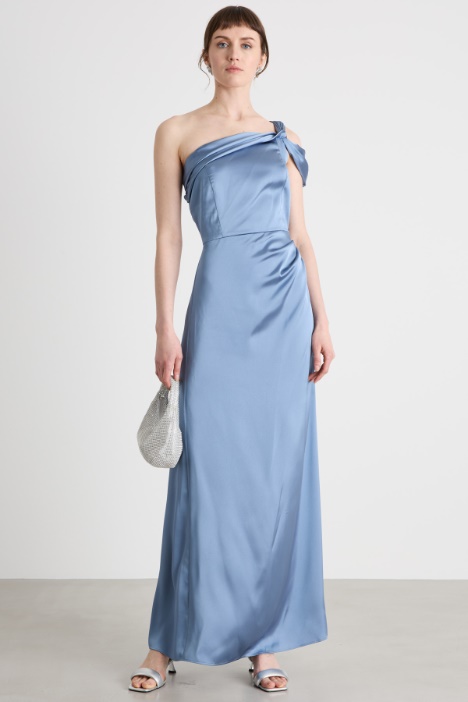 Abito monospalla in raso Intrend