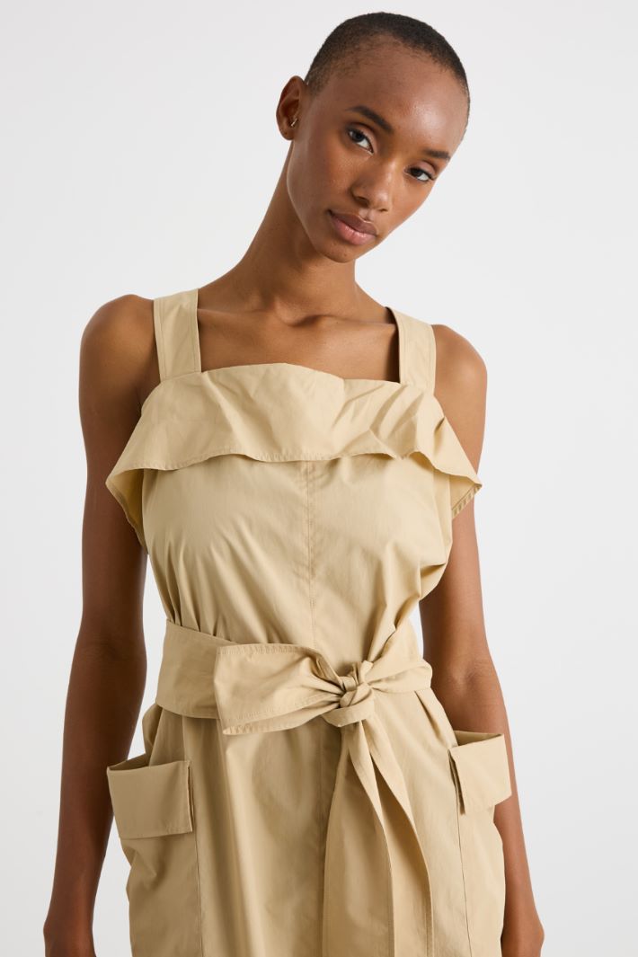 Poplin midi dress Intrend - 3