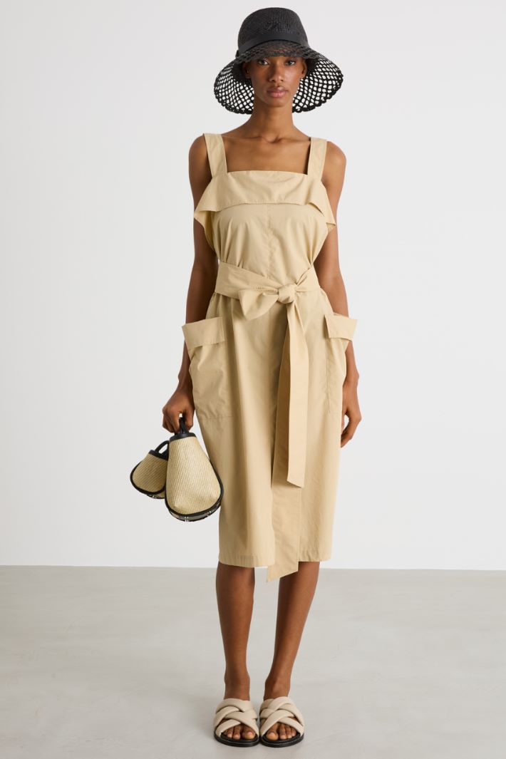 Poplin midi dress Intrend