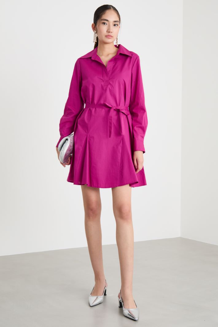 A-line poplin dress Intrend