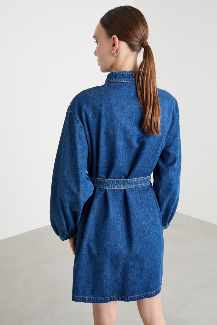 Denim Shirt Dress Intrend - 4
