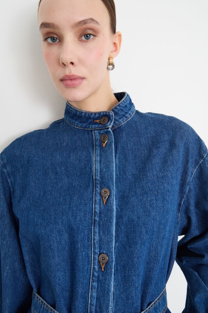 Denim Shirt Dress Intrend - 3