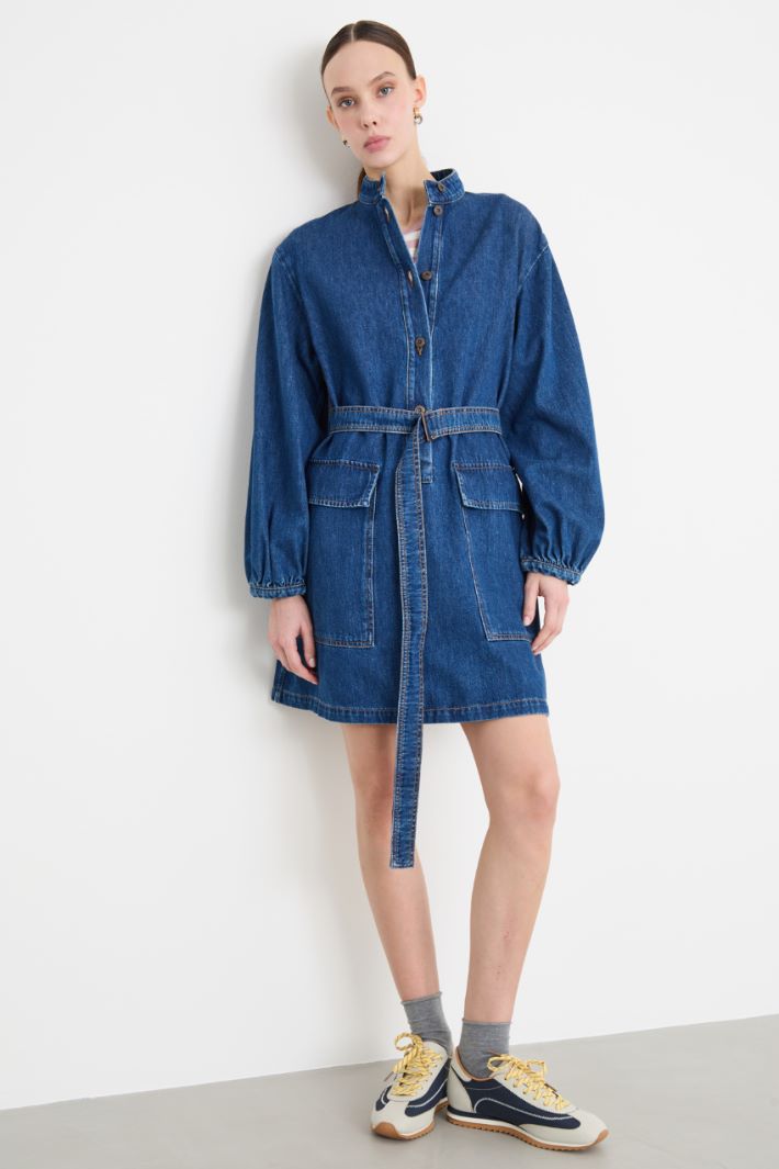 Denim Shirt Dress Intrend